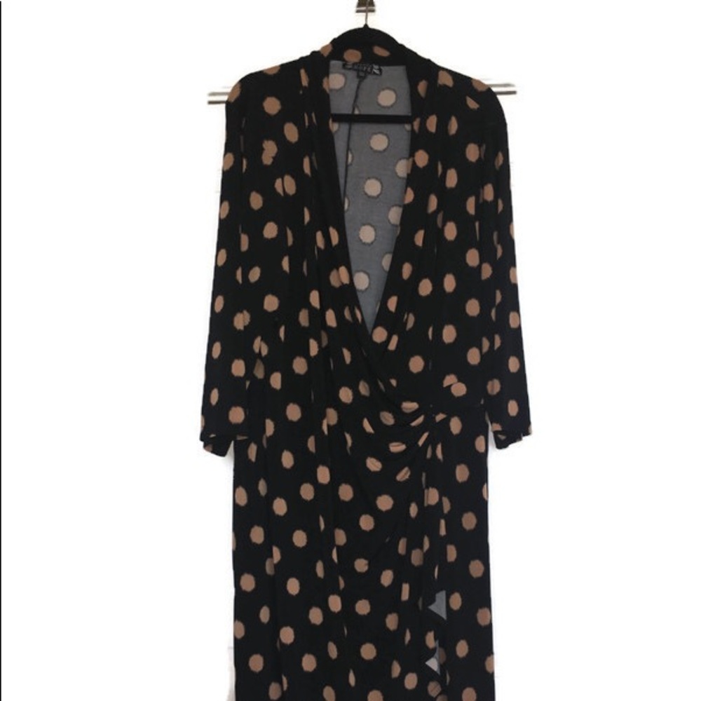 Polka Dot Wrap Dress